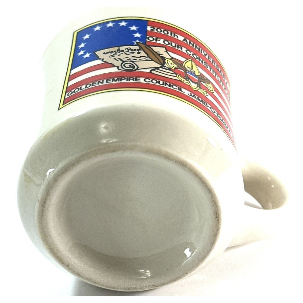 Rare 200th Anniversary Of Constitution Golden Empire Council Jamb-O-Rama ‘87 Mug - Picture 8 of 10